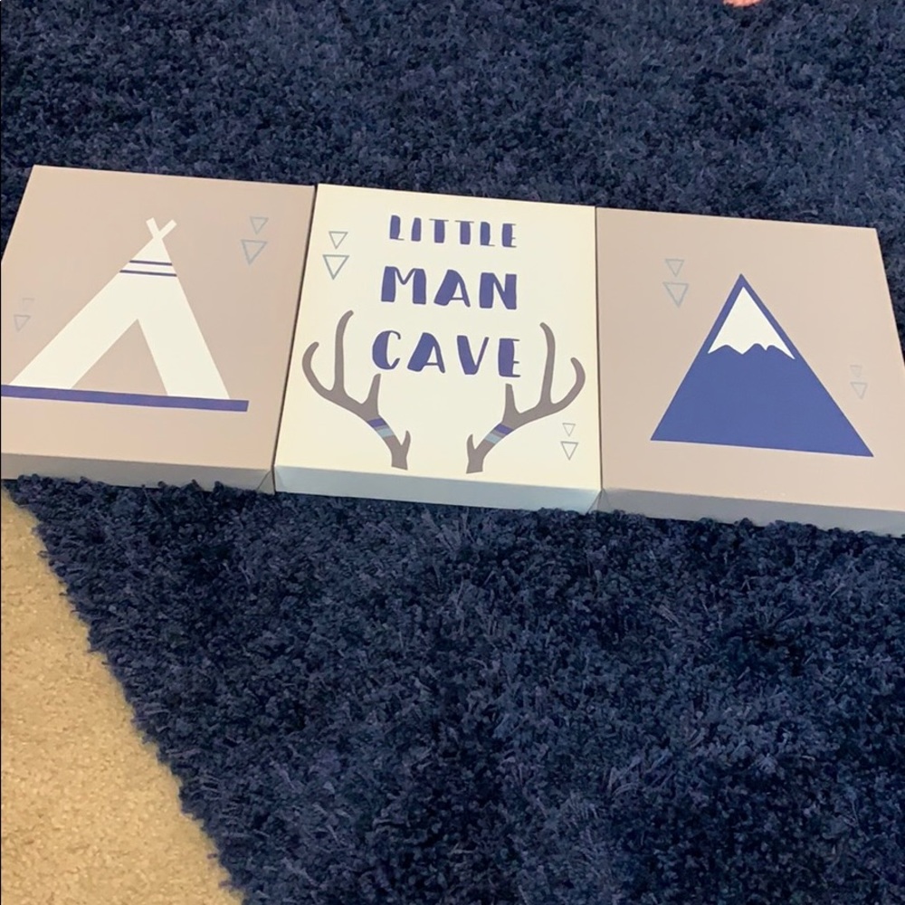 Used like new 3 kids wall art